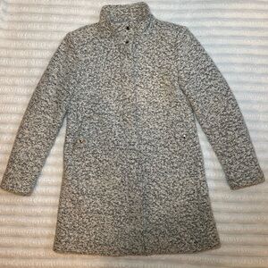 LOFT Women's Textured Gray Pea Coat